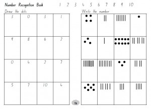 Number Recognition workbook